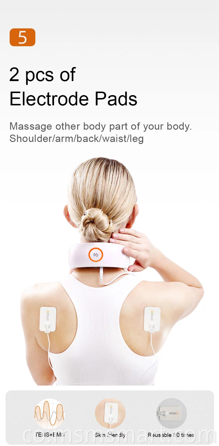 Più Prufessiunali Novu Massager Elettricu Intelligente Intelligente per u Collu per alleviare a fatica di u collu